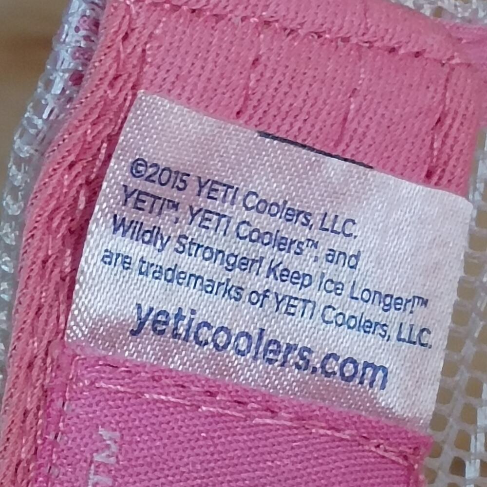 NWT YETI Ladies Low Pro Hat Pink White Mesh Trucker Snapback Baseball Cap - Picture 10 of 11